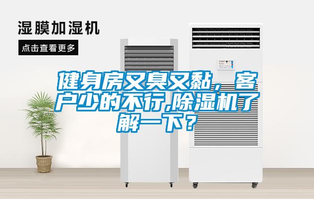 健身房又臭又黏，客戶少的不行,除濕機了解一下？