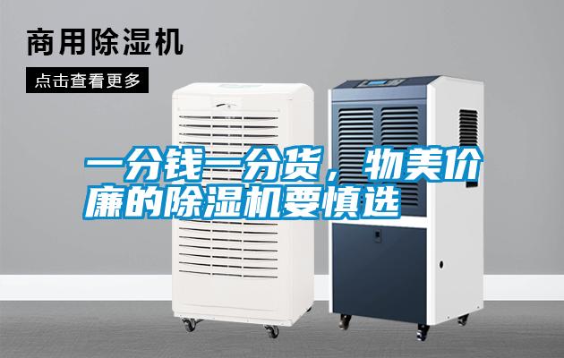 一分錢一分貨，物美價(jià)廉的除濕機(jī)要慎選
