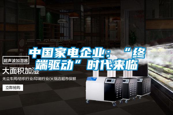 中國家電企業(yè)：“終端驅動”時代來臨