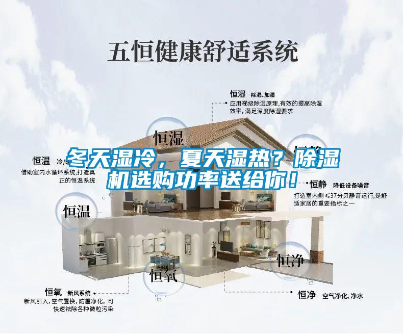 冬天濕冷，夏天濕熱？除濕機選購功率送給你！