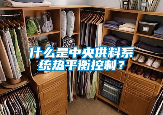 什么是中央供料系統(tǒng)熱平衡控制？