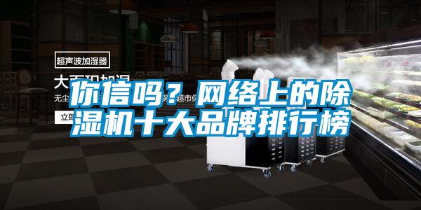 你信嗎？網(wǎng)絡(luò)上的除濕機(jī)十大品牌排行榜
