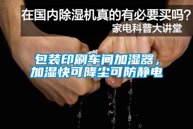 包裝印刷車間加濕器，加濕快可降塵可防靜電