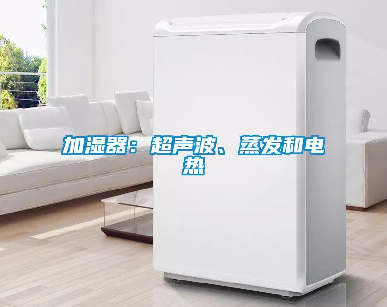 加濕器：超聲波、蒸發(fā)和電熱