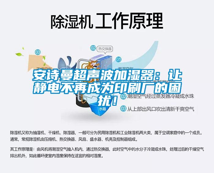 安詩曼超聲波加濕器：讓靜電不再成為印刷廠的困擾！