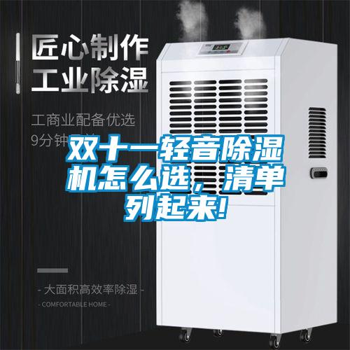 雙十一輕音除濕機(jī)怎么選，清單列起來!