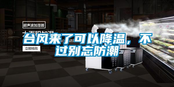 臺風(fēng)來了可以降溫，不過別忘防潮