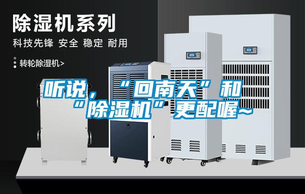 聽說(shuō)，“回南天”和“除濕機(jī)”更配喔~