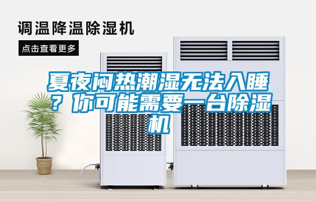 夏夜悶熱潮濕無法入睡？你可能需要一臺除濕機