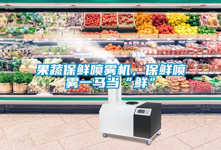 果蔬保鮮噴霧機，保鮮噴霧一馬當(dāng)“鮮”