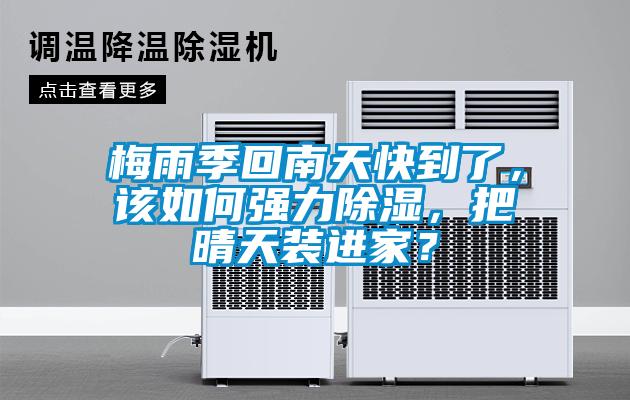 梅雨季回南天快到了，該如何強(qiáng)力除濕，把晴天裝進(jìn)家？