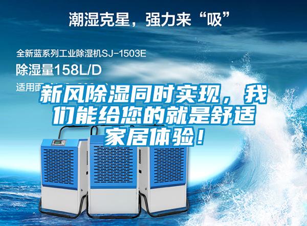 新風除濕同時實現(xiàn)，我們能給您的就是舒適家居體驗！