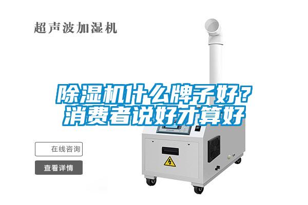 除濕機(jī)什么牌子好？消費(fèi)者說(shuō)好才算好