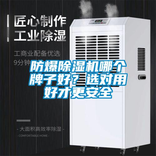 防爆除濕機哪個牌子好？選對用好才更安全
