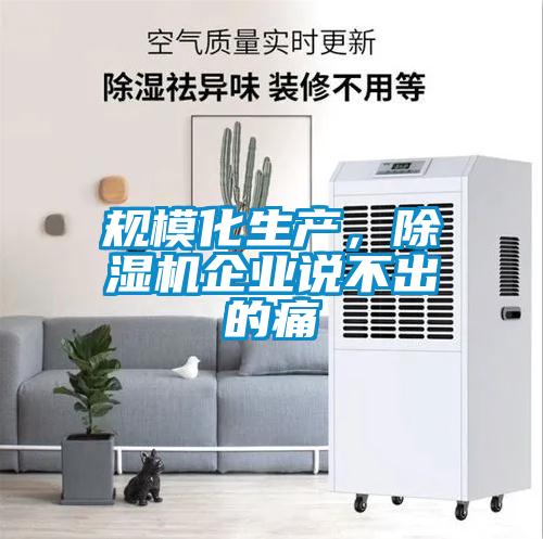 規(guī)?；a(chǎn)，除濕機(jī)企業(yè)說(shuō)不出的痛