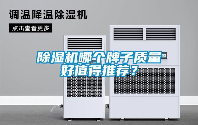 除濕機哪個牌子質量好值得推薦？