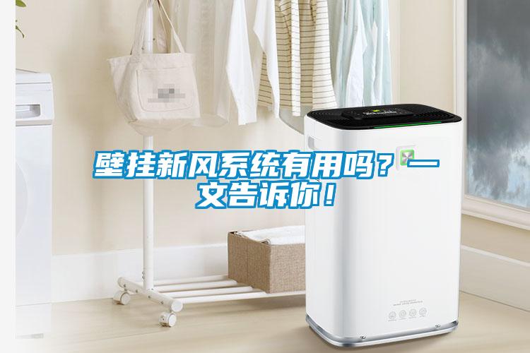 壁掛新風(fēng)系統(tǒng)有用嗎？一文告訴你！