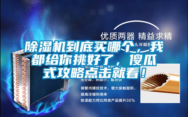 除濕機(jī)到底買(mǎi)哪個(gè)，我都給你挑好了，傻瓜式攻略點(diǎn)擊就看！