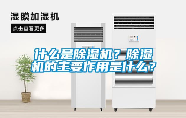 什么是除濕機？除濕機的主要作用是什么？