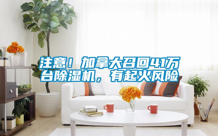 注意！加拿大召回41萬臺(tái)除濕機(jī)，有起火風(fēng)險(xiǎn)