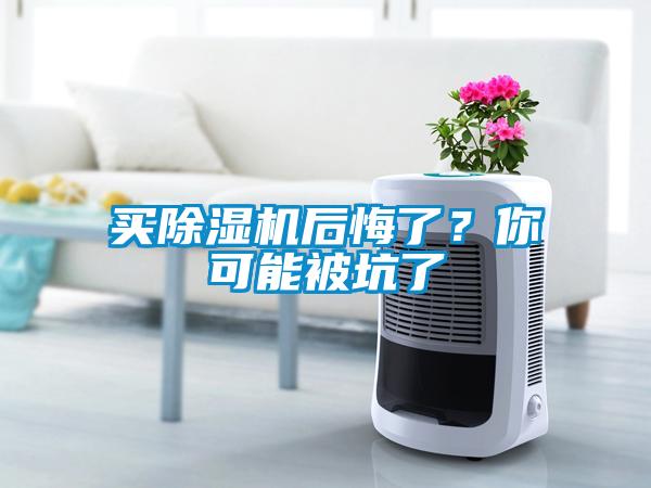 買除濕機后悔了？你可能被坑了