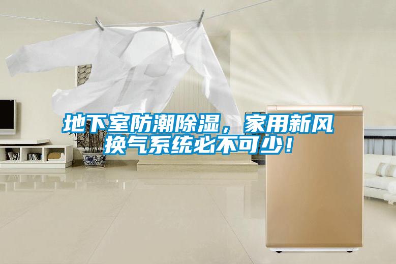 地下室防潮除濕，家用新風(fēng)換氣系統(tǒng)必不可少！