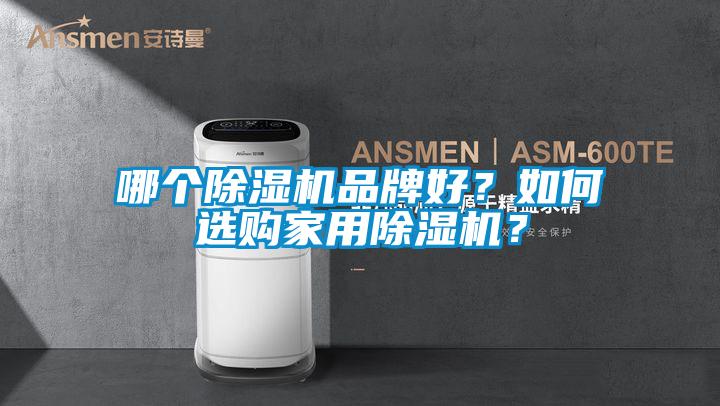 哪個除濕機品牌好？如何選購家用除濕機？