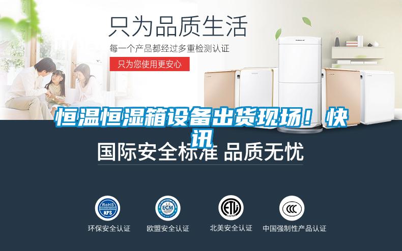 恒溫恒濕箱設(shè)備出貨現(xiàn)場！快訊
