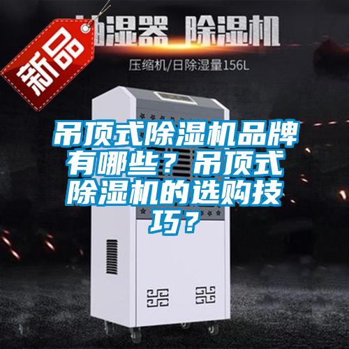 吊頂式除濕機品牌有哪些？吊頂式除濕機的選購技巧？