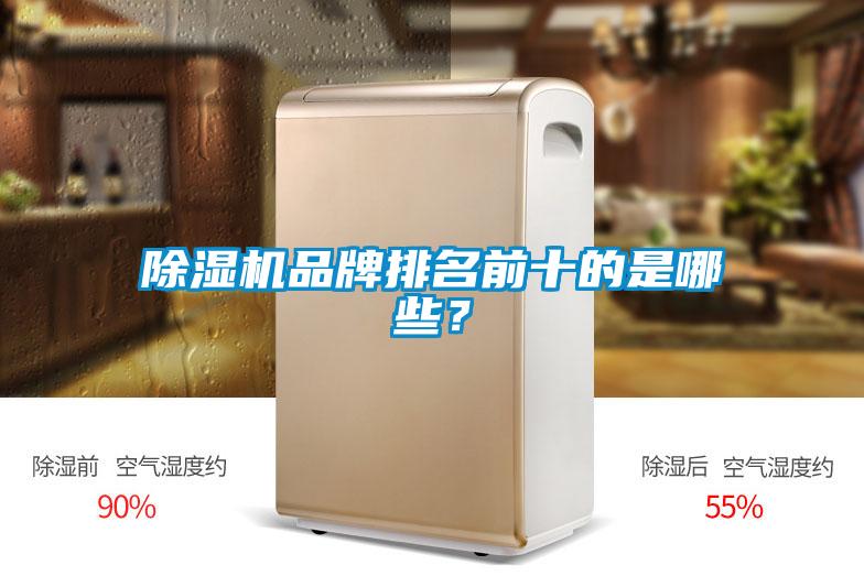 除濕機品牌排名前十的是哪些？