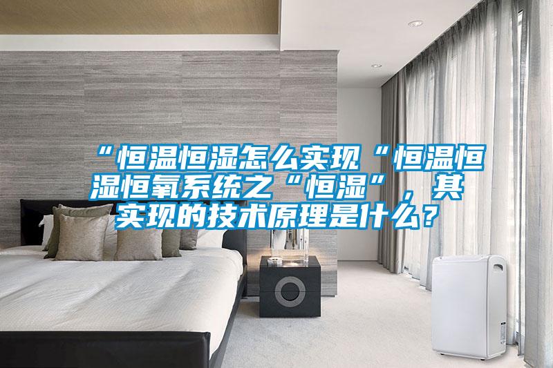 “恒溫恒濕怎么實現(xiàn)“恒溫恒濕恒氧系統(tǒng)之“恒濕”，其實現(xiàn)的技術(shù)原理是什么？