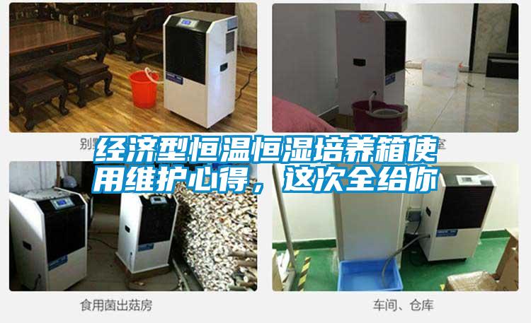 經(jīng)濟(jì)型恒溫恒濕培養(yǎng)箱使用維護(hù)心得，這次全給你