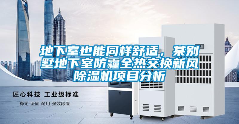 地下室也能同樣舒適，某別墅地下室防霾全熱交換新風(fēng)除濕機(jī)項(xiàng)目分析