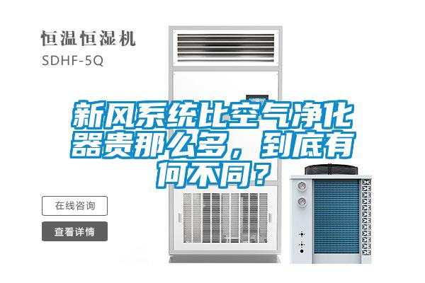 新風(fēng)系統(tǒng)比空氣凈化器貴那么多，到底有何不同？