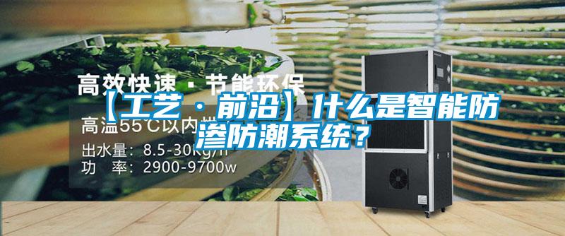 【工藝·前沿】什么是智能防滲防潮系統(tǒng)？
