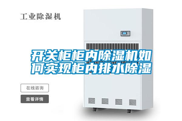 開關柜柜內(nèi)除濕機如何實現(xiàn)柜內(nèi)排水除濕