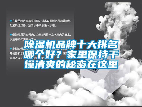 除濕機(jī)品牌十大排名哪個(gè)好？家里保持干燥清爽的秘密在這里