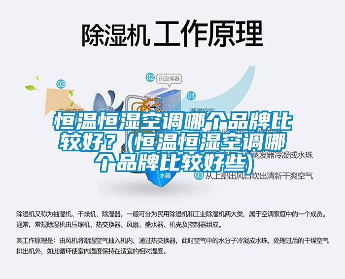 恒溫恒濕空調哪個品牌比較好？(恒溫恒濕空調哪個品牌比較好些)