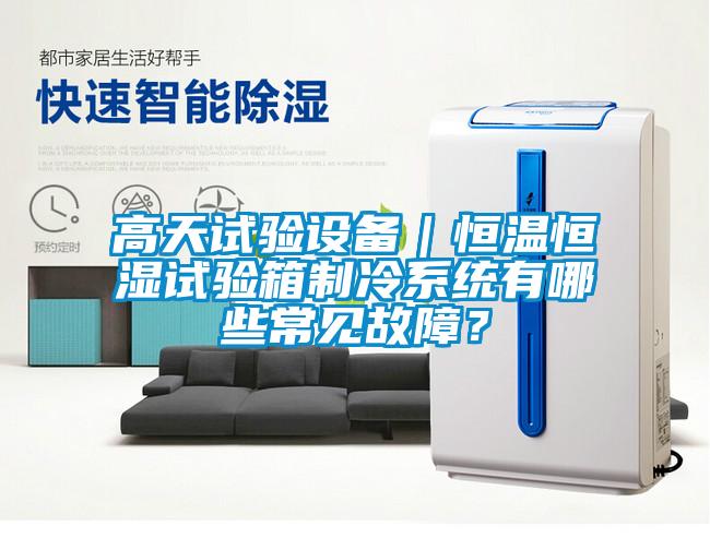 高天試驗(yàn)設(shè)備｜恒溫恒濕試驗(yàn)箱制冷系統(tǒng)有哪些常見故障？
