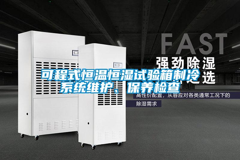 可程式恒溫恒濕試驗箱制冷系統(tǒng)維護、保養(yǎng)檢查