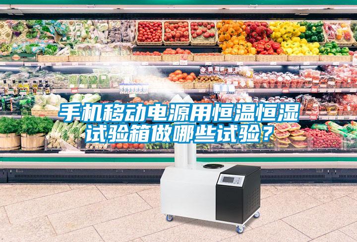 手機移動電源用恒溫恒濕試驗箱做哪些試驗？