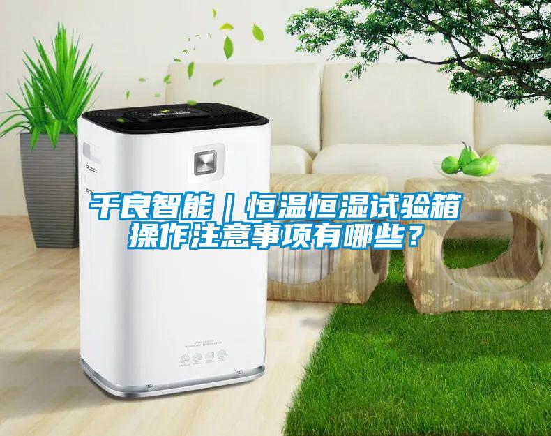 千良智能｜恒溫恒濕試驗箱操作注意事項有哪些？