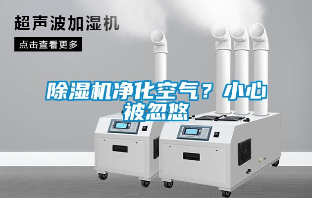 除濕機(jī)凈化空氣？小心被忽悠