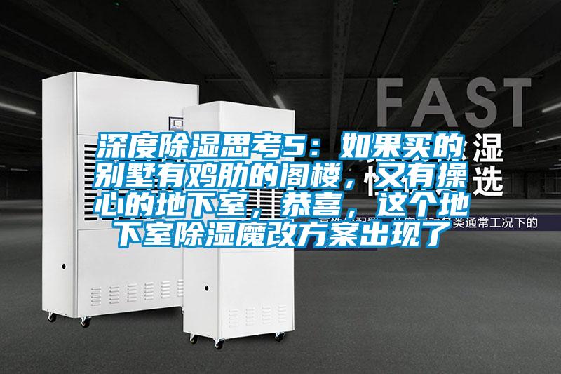 深度除濕思考5：如果買的別墅有雞肋的閣樓，又有操心的地下室，恭喜，這個地下室除濕魔改方案出現(xiàn)了