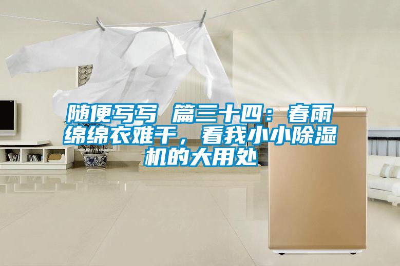 隨便寫寫 篇三十四：春雨綿綿衣難干，看我小小除濕機(jī)的大用處