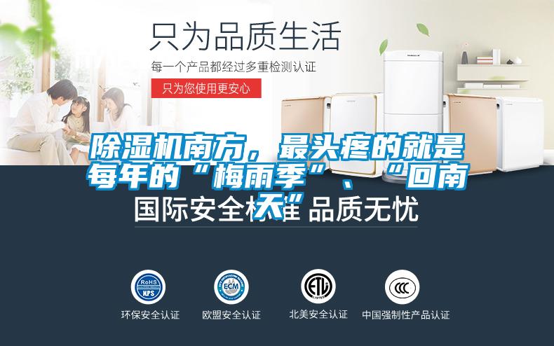 除濕機南方，最頭疼的就是每年的“梅雨季”、“回南天”