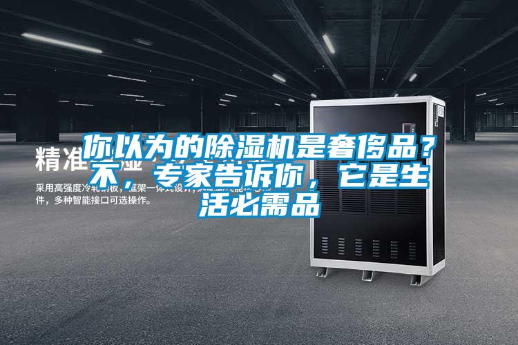 你以為的除濕機是奢侈品？不，專家告訴你，它是生活必需品