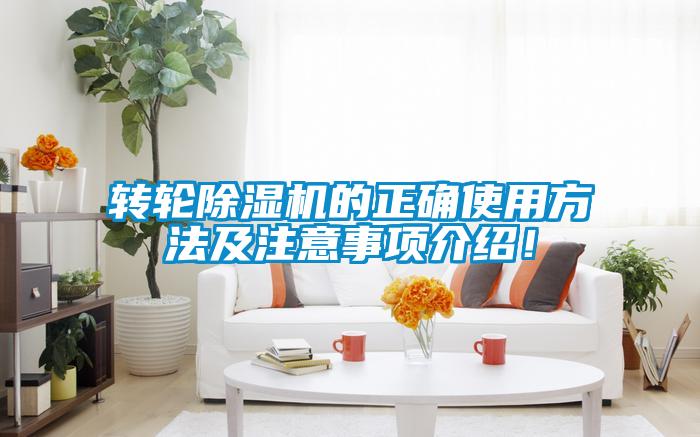 轉(zhuǎn)輪除濕機(jī)的正確使用方法及注意事項(xiàng)介紹！