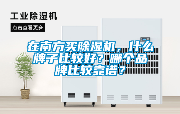 在南方買除濕機，什么牌子比較好？哪個品牌比較靠譜？