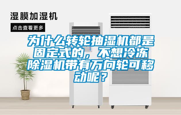 為什么轉(zhuǎn)輪抽濕機(jī)都是固定式的，不想冷凍除濕機(jī)帶有萬向輪可移動呢？